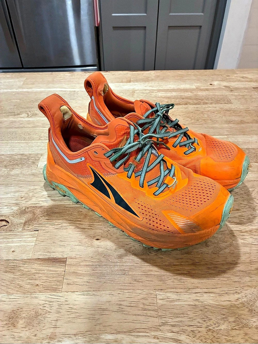 Altra Olympus 5 Trail Running Shoes Burnt Orange 11 USA - USED Mens Vibram